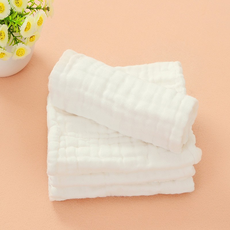 瞬间吸水 超柔婴儿纯棉水洗纱布尿片 新生儿10层透气可洗尿布r1-5