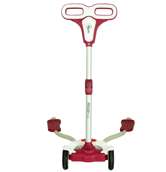 米蓝图mled儿童蛙式四轮滑板车 滑滑车安全静音不带灯光版